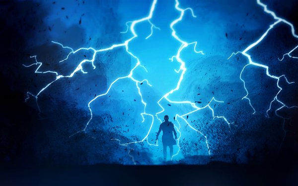 Fantasy Warrior Lightning HD Wallpaper | Background Image