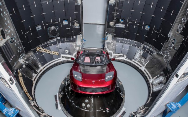 Vehicles Tesla Roadster Tesla Motors Falcon Heavy SpaceX HD Wallpaper | Background Image