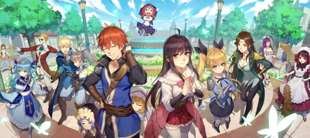 Anime Romantic Saga of Beauty & Devil HD Desktop Wallpaper | Background Image