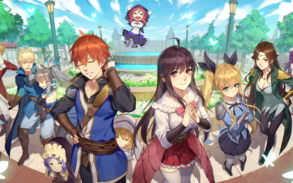 Anime Romantic Saga of Beauty & Devil HD Desktop Wallpaper | Background Image