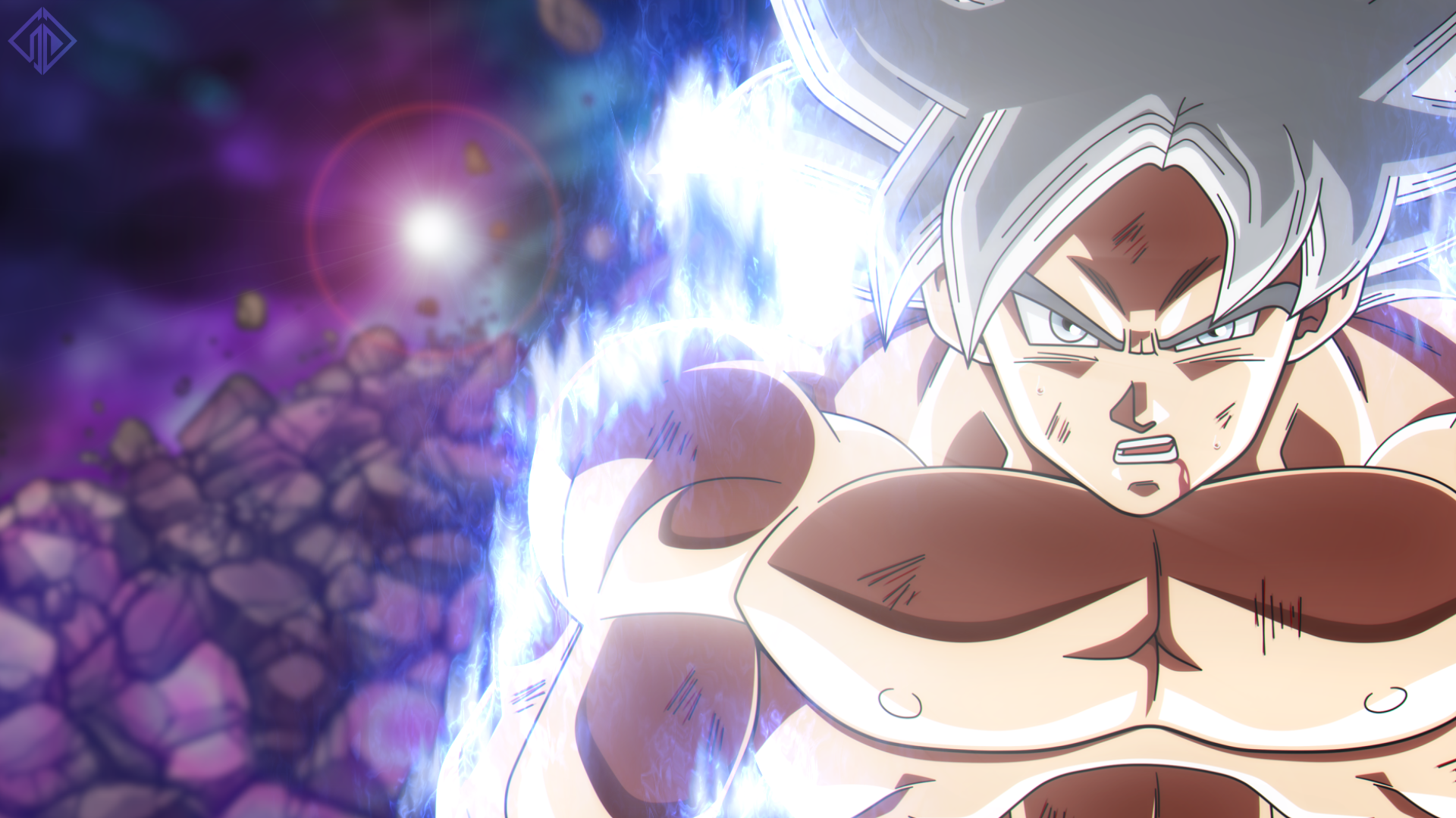 Goku Super Saiyan Silver Form Mastered UI HD Wallpaper ...