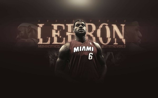 Sports LeBron James Basketball Athlete Miami Heat NBA HD Wallpaper | Background Image