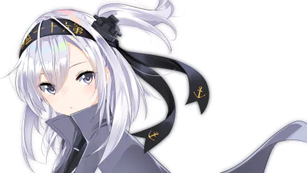 white hair Suzutsuki (Kancolle) Anime Kantai Collection HD Desktop Wallpaper | Background Image