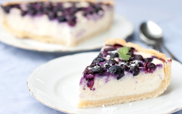 Food Dessert Pastry Cheesecake Blueberry HD Wallpaper | Background Image
