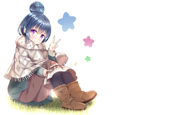 Rin Shima Anime Laid-Back Camp HD Desktop Wallpaper | Background Image