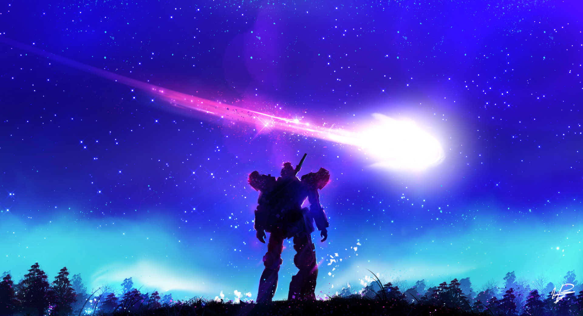Download Night Star Asteroid Sci Fi Robot HD Wallpaper by IvayloPetrov ...