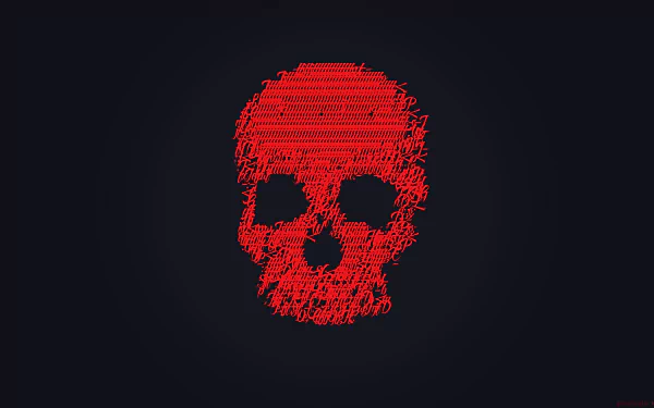 glitch art dark skull HD Desktop Wallpaper | Background Image