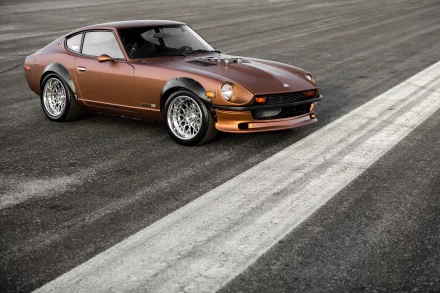 orange car car Datsun vehicle Datsun 240Z HD Desktop Wallpaper | Background Image