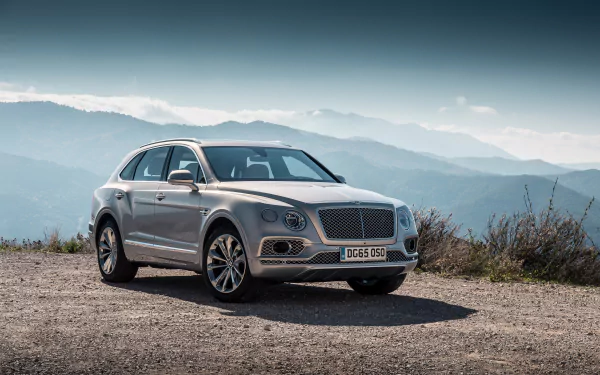 silver car SUV car Bentley vehicle Bentley Bentayga HD Desktop Wallpaper | Background Image