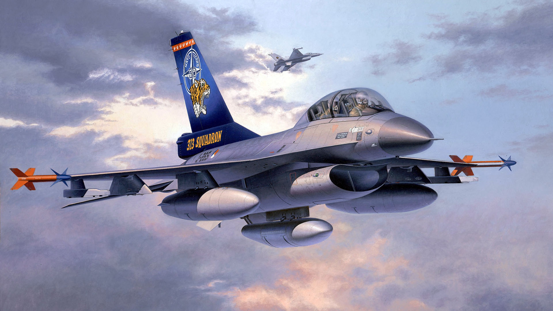 General Dynamics F-16 Fighting Falcon HD Wallpaper ...