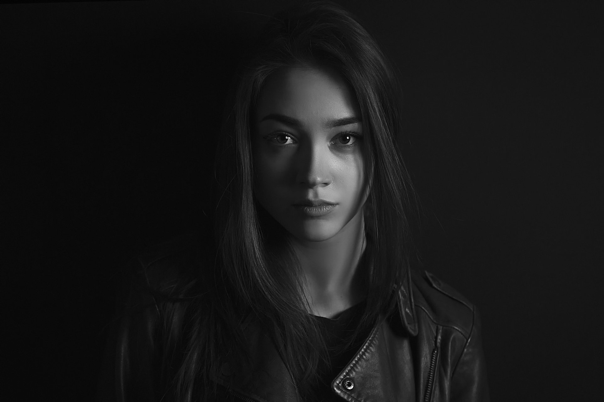 Monochrome Model HD Wallpaper