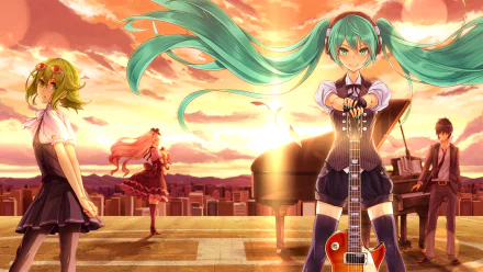 Mayu (Vocaloid) GUMI (Vocaloid) Hatsune Miku Anime Vocaloid HD Desktop Wallpaper | Background Image