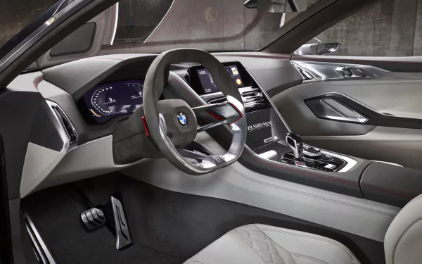 interior BMW car concept car BMW 8 Series vehicle BMW Concept 8 Series HD Desktop Wallpaper | Background Image