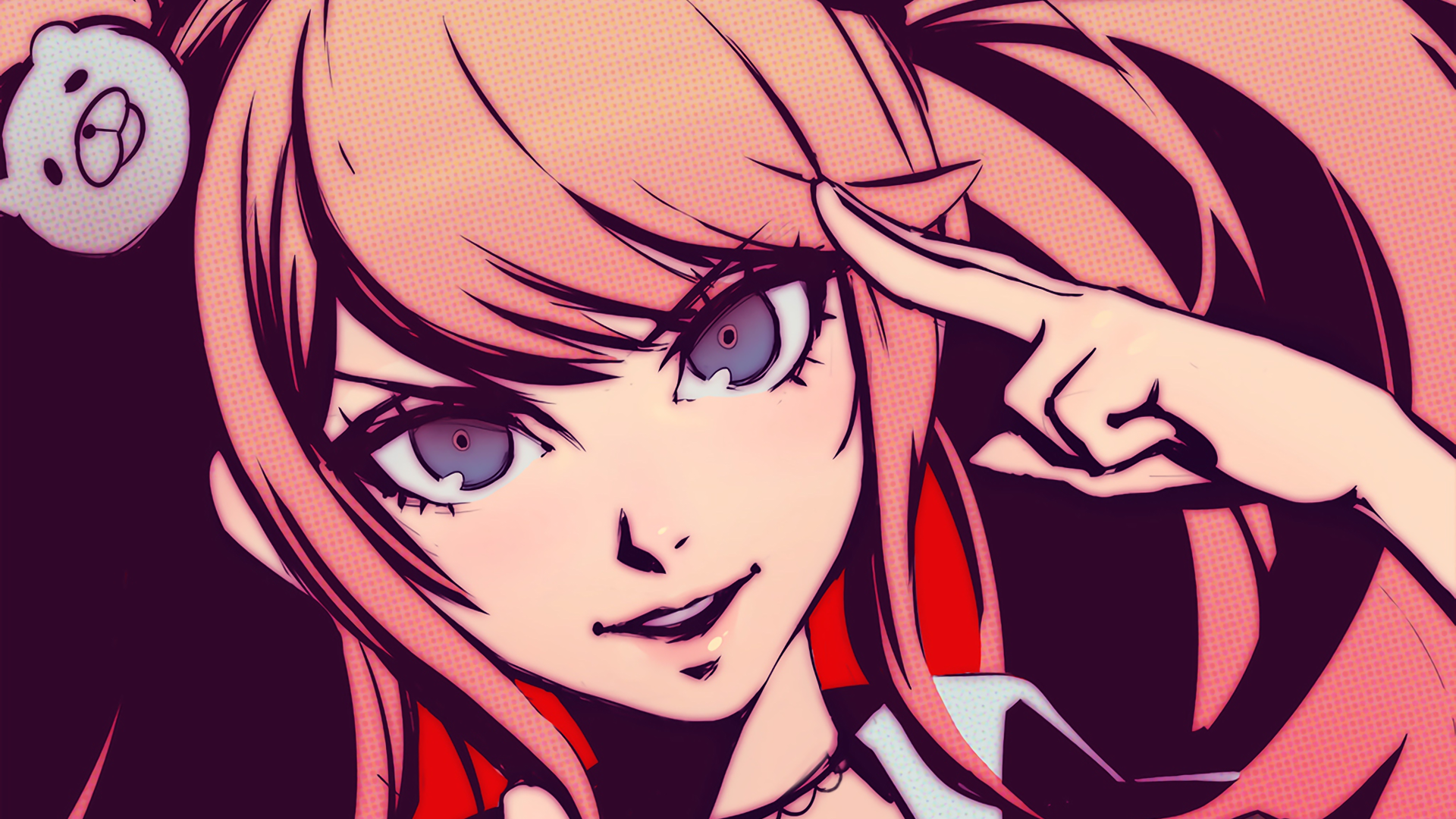 Junko Enoshima Danganronpa HD Anime Wallpaper by Ilya Kuvshinov