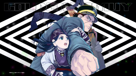 Saichi Sugimoto Asirpa (Golden Kamuy) Anime Golden Kamuy HD Desktop Wallpaper | Background Image
