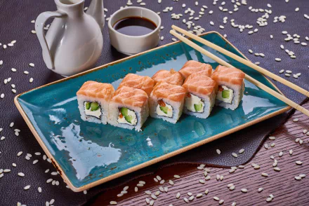 seafood rice fish chopsticks still life food sushi HD Desktop Wallpaper | Background Image