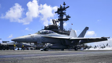 warplane aircraft jet fighter military Boeing F/A-18E/F Super Hornet HD Desktop Wallpaper | Background Image