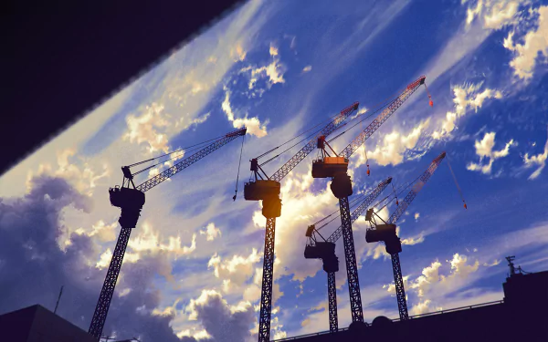 crane Anime Original HD Desktop Wallpaper | Background Image