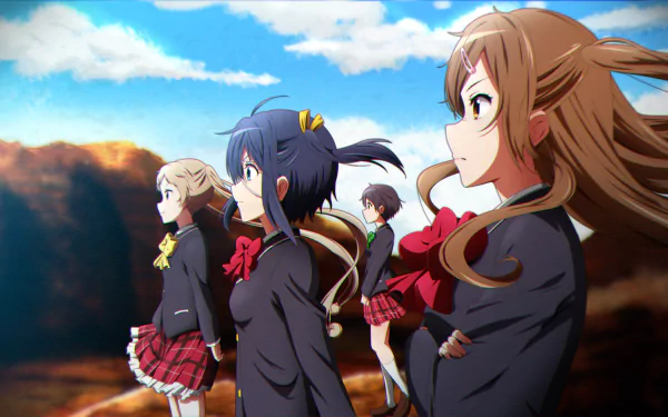 Kumin Tsuyuri Rikka Takanashi Shinka Nibutani Sanae Dekomori Anime Love Chunibyo & Other Delusions HD Desktop Wallpaper | Background Image
