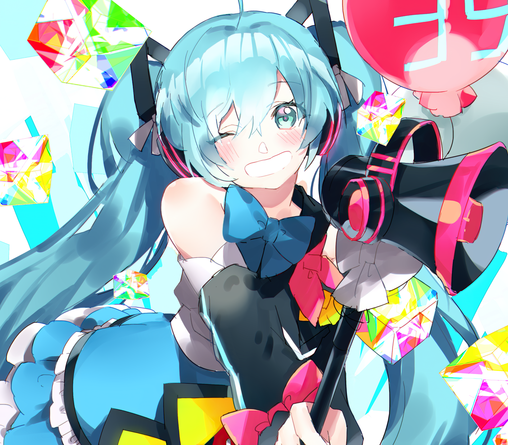 Download Hatsune Miku Anime Vocaloid HD Wallpaper by うりゅ(改)