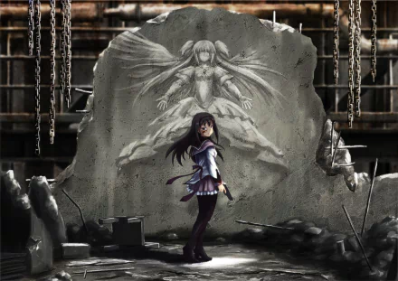 Homura Akemi Anime Puella Magi Madoka Magica HD Desktop Wallpaper | Background Image