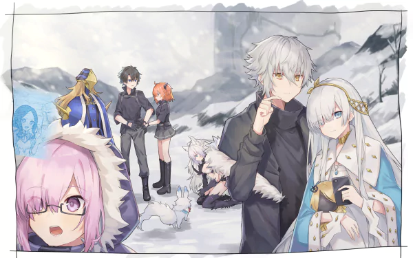Avicebron (Fate/Apocrypha) Fujimaru Ritsuka (Male) Fou (Fate/Grand Order) Mashu Kyrielight Kadoc Zemlupus Fujimaru Ritsuka Anastasia (Fate/Grand Order) Anime Fate/Grand Order HD Desktop Wallpaper | Background Image
