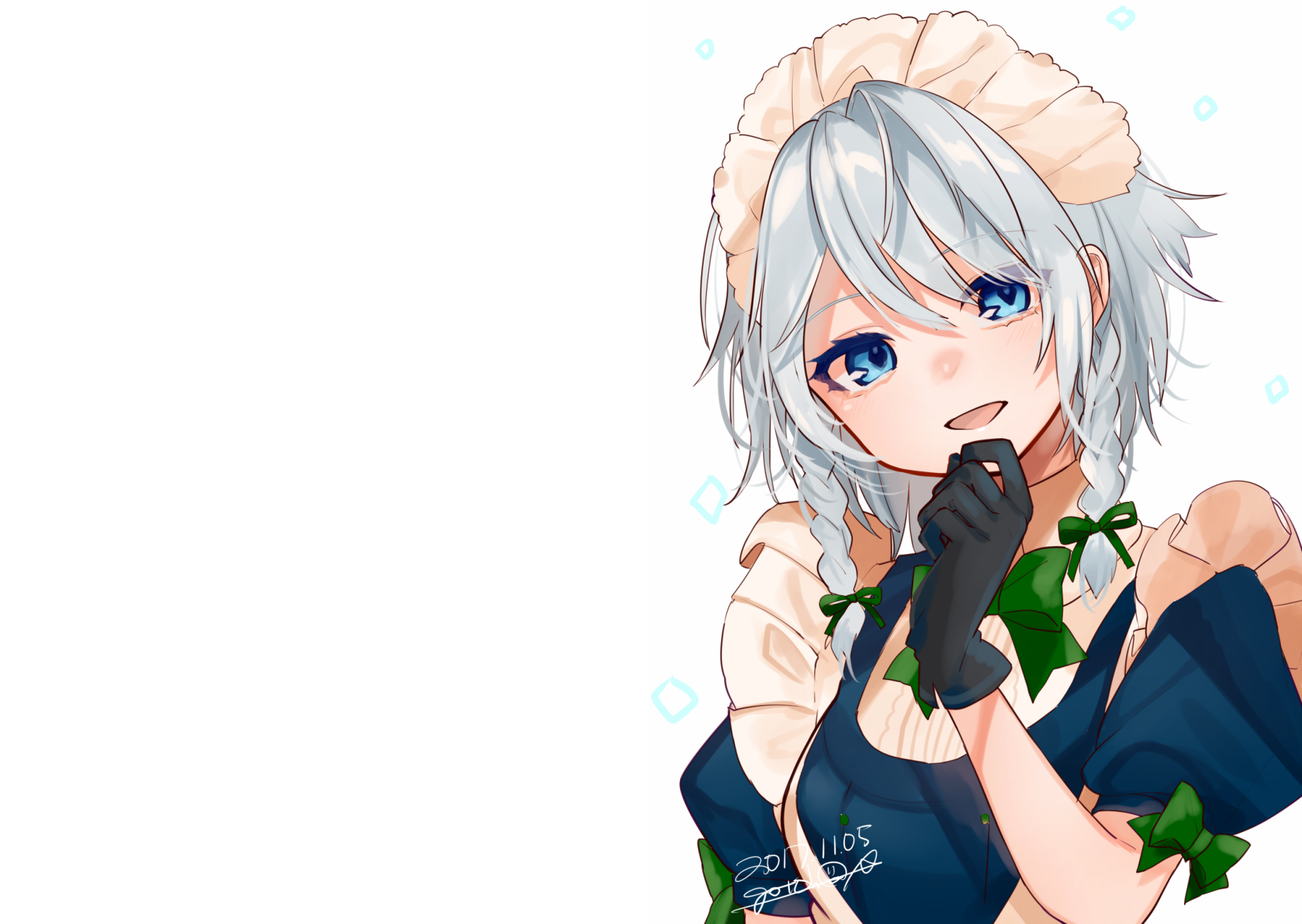 Download Sakuya Izayoi Anime Touhou HD Wallpaper by ごとー