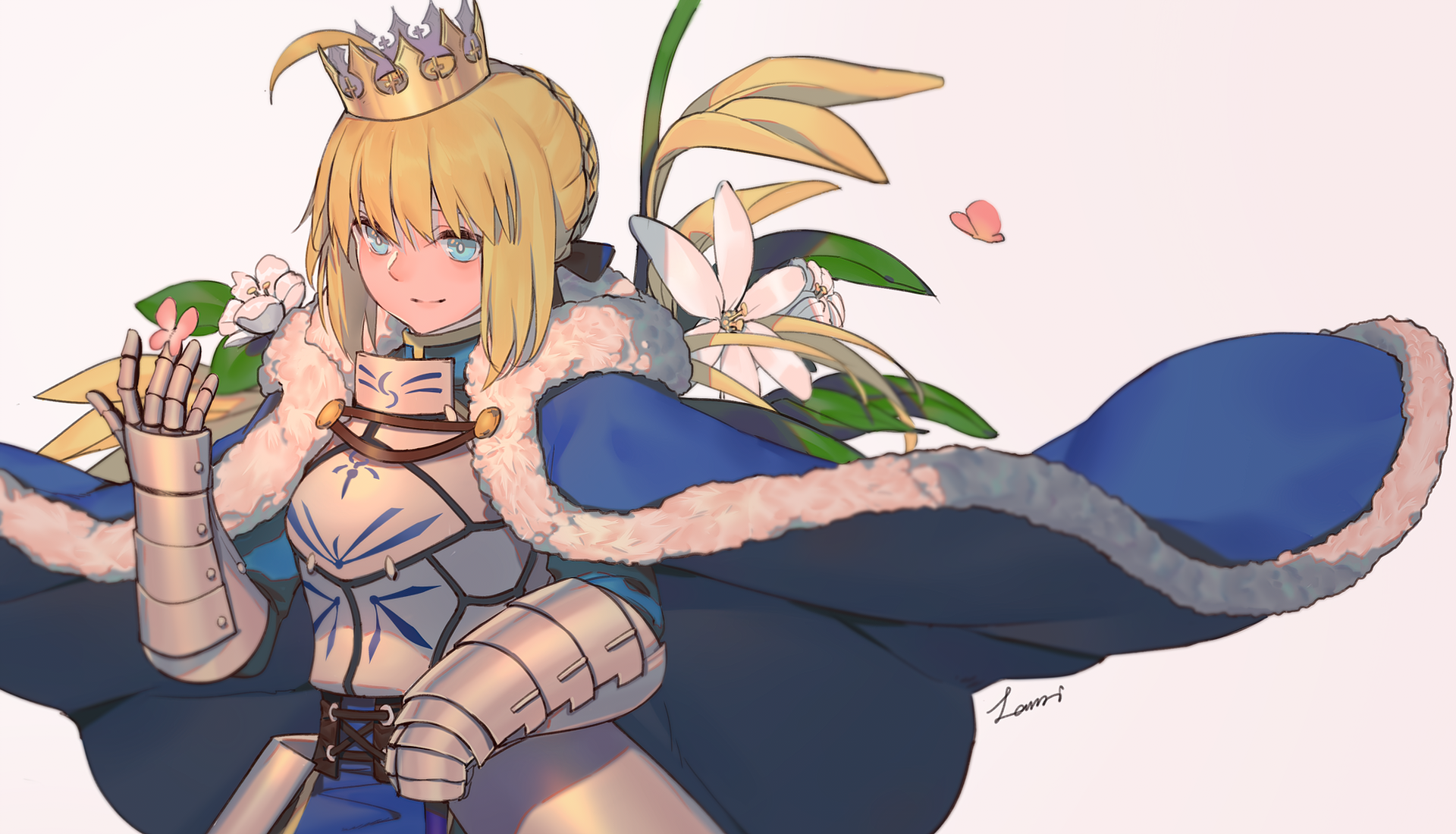 Download Saber (Fate Series) Anime Fate/Grand Order HD Wallpaper by 淡蓝