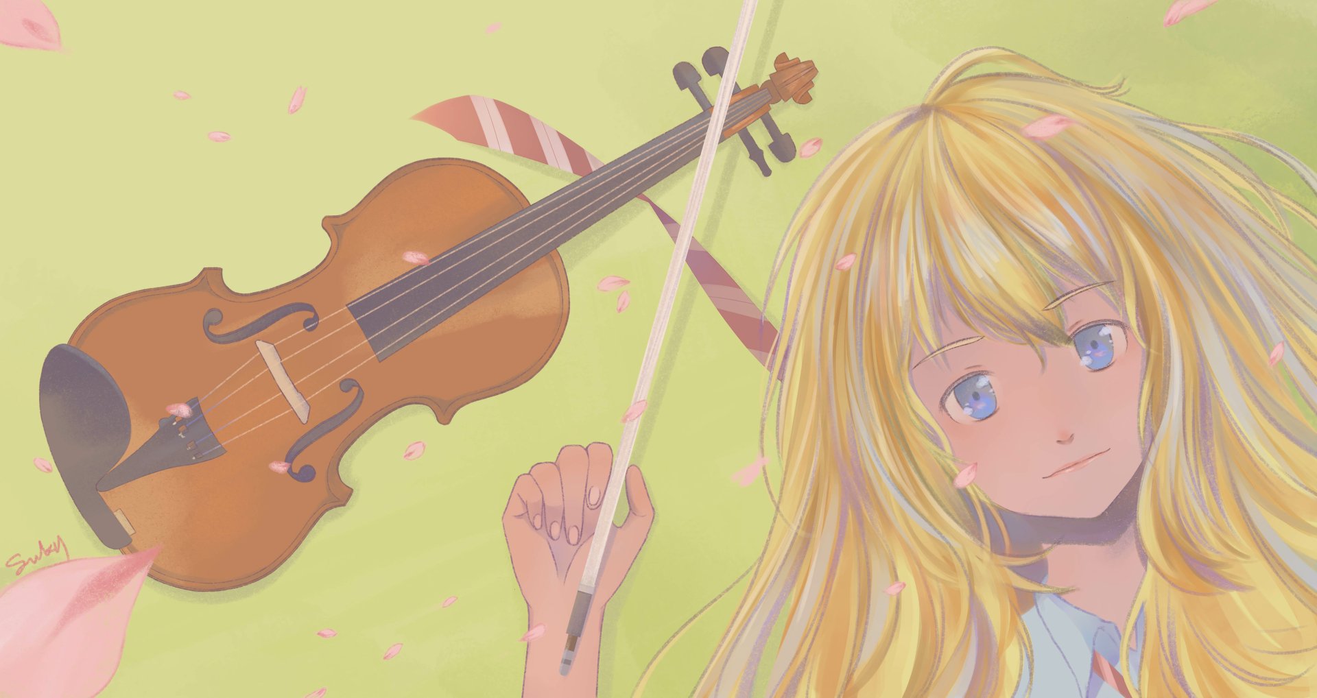 Download Kaori Miyazono Anime Your Lie In April 4k Ultra HD Wallpaper by G重C毒