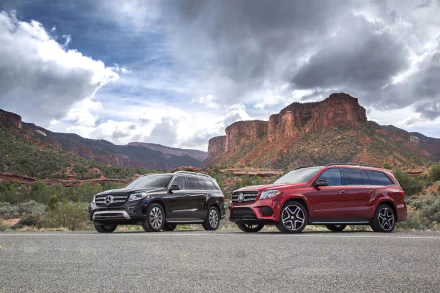 SUV black car car Mercedes-Benz vehicle Mercedes-Benz GL-Class HD Desktop Wallpaper | Background Image