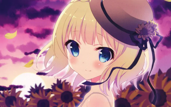 Sharo Kirima Anime Is the Order a Rabbit HD Desktop Wallpaper | Background Image