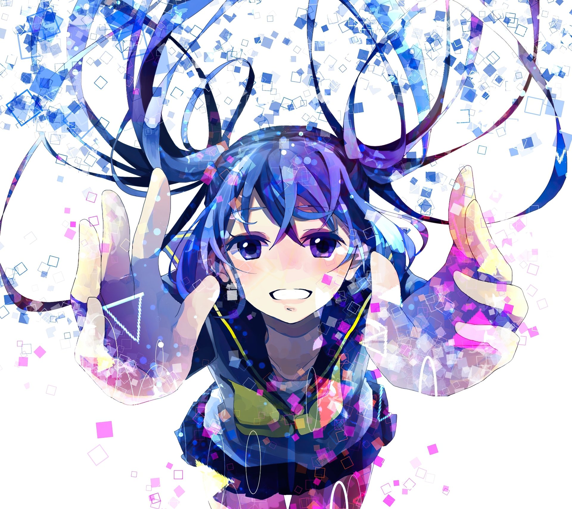 Download Hatsune Miku Anime Vocaloid HD Wallpaper by 白雪とわ