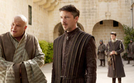 Aidan Gillen Conleth Hill Petyr Baelish Lord Varys TV Show Game Of Thrones HD Desktop Wallpaper | Background Image