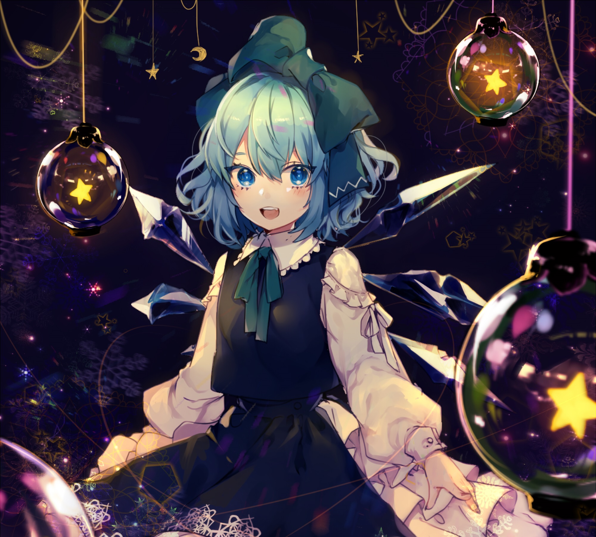 Download Cirno (Touhou) Anime Touhou HD Wallpaper by 大魔王るあえる