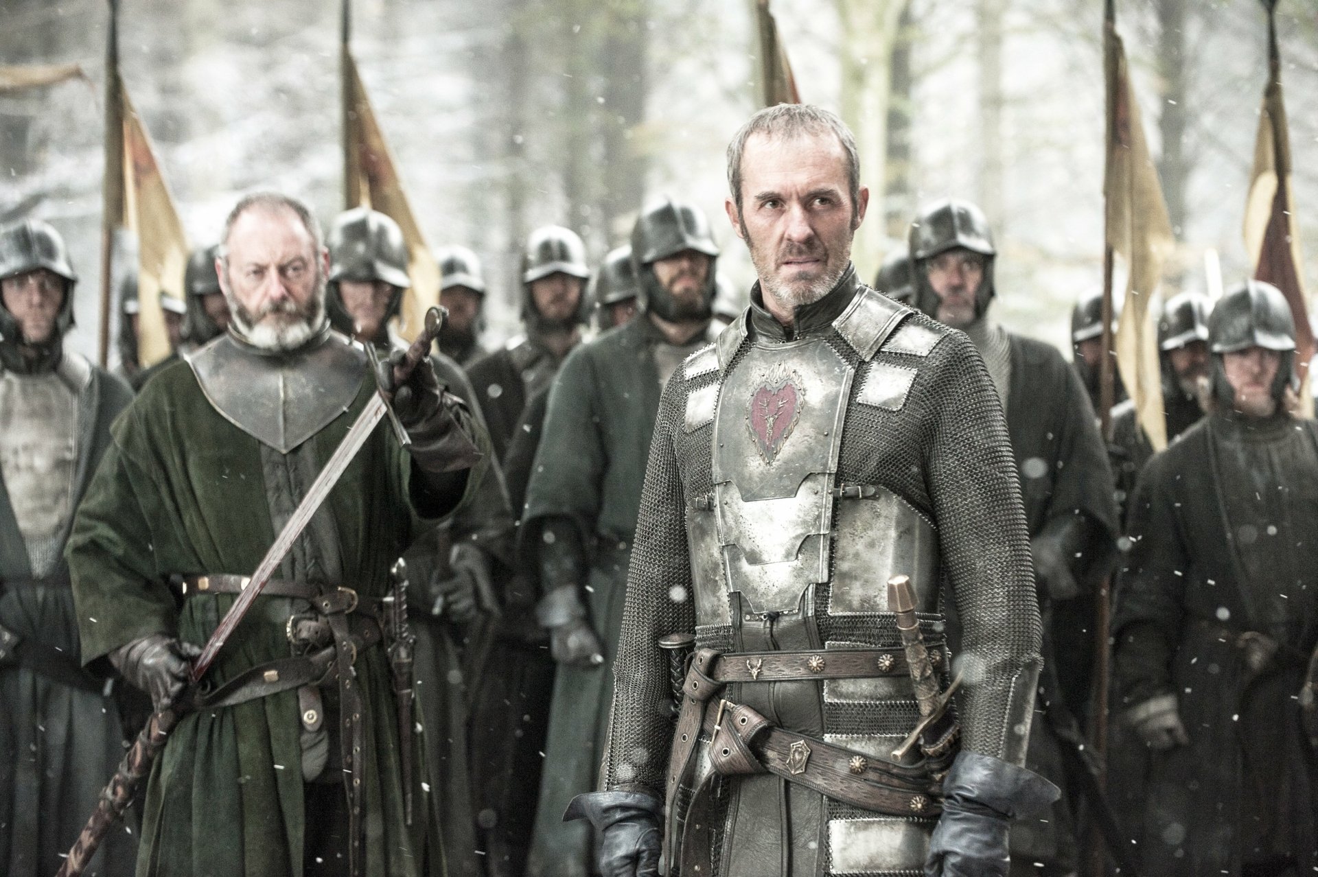 Download Stephen Dillane Liam Cunningham Stannis Baratheon Davos Seaworth TV Show Game Of Thrones HD Wallpaper