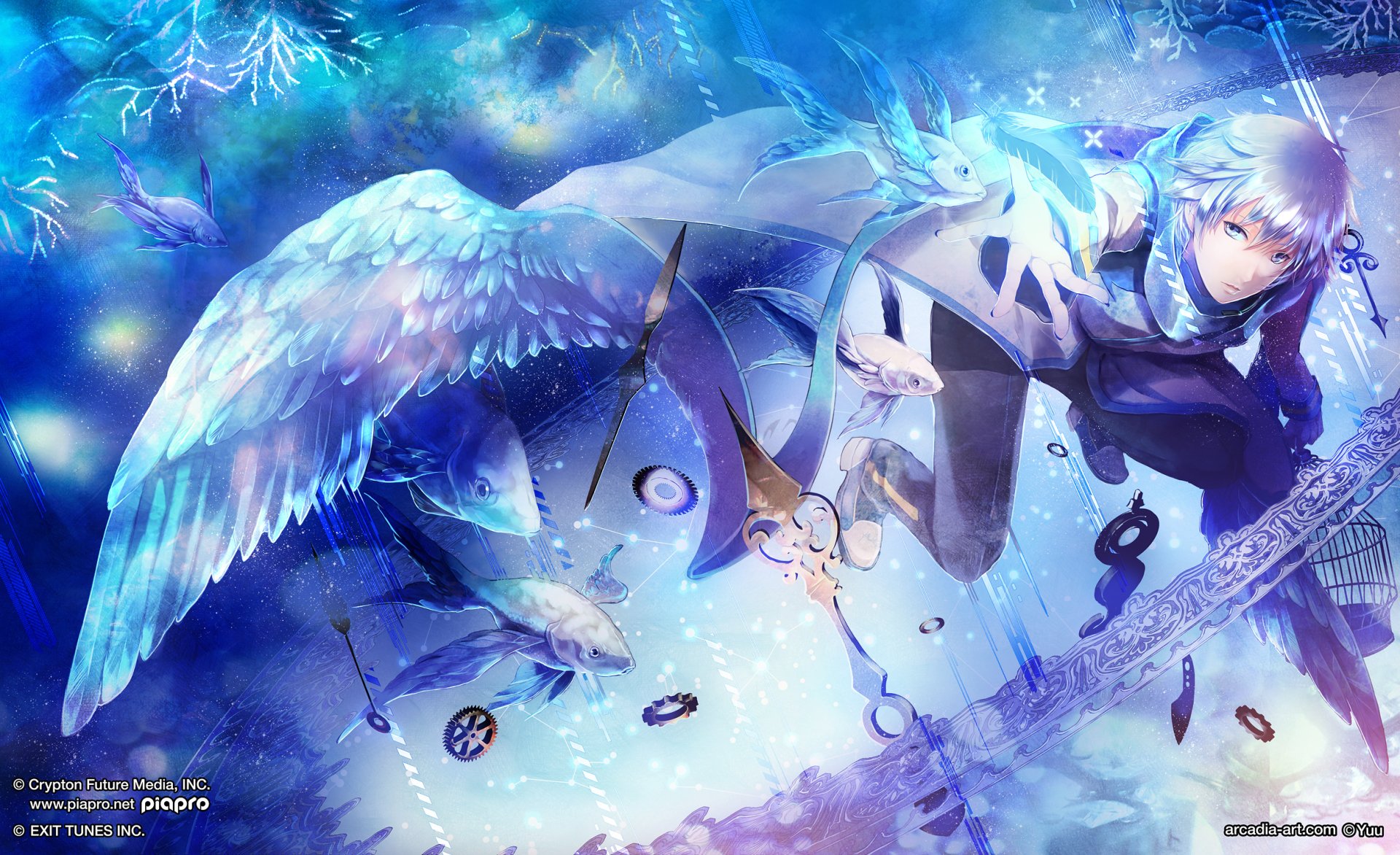 Download Kaito (Vocaloid) Anime Vocaloid HD Wallpaper by 憂