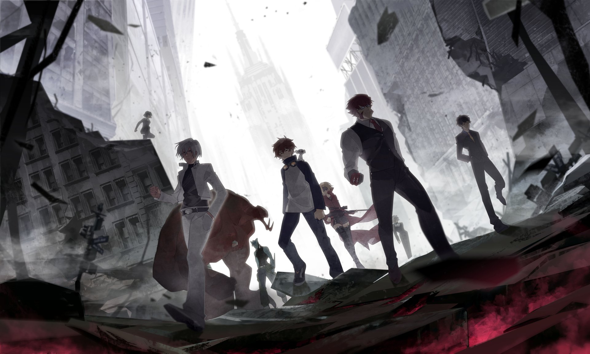 Download Zed O'Brien Zapp Renfro Steven A. Starphase Sonic Speed Monkey Leonardo Watch Klaus Von Reinherz K.K. (Blood Blockade Battlefront) Chain Sumeragi Anime Blood Blockade Battlefront 4k Ultra HD Wallpaper by 哲彦
