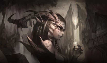 horns dark demon HD Desktop Wallpaper | Background Image