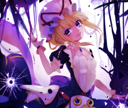 Yukari Yakumo Anime Touhou HD Desktop Wallpaper | Background Image
