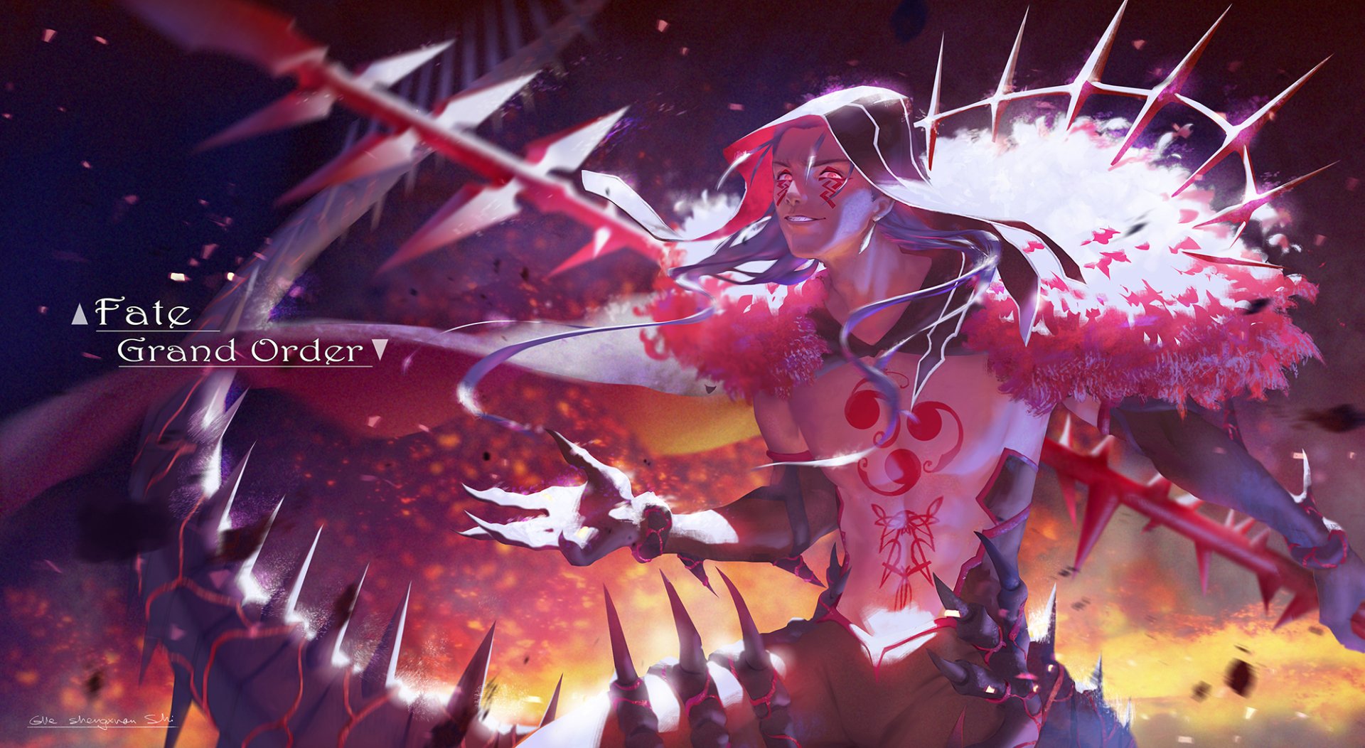 Download Cu Chulainn Alter Anime Fate/Grand Order HD Wallpaper by lost_elle