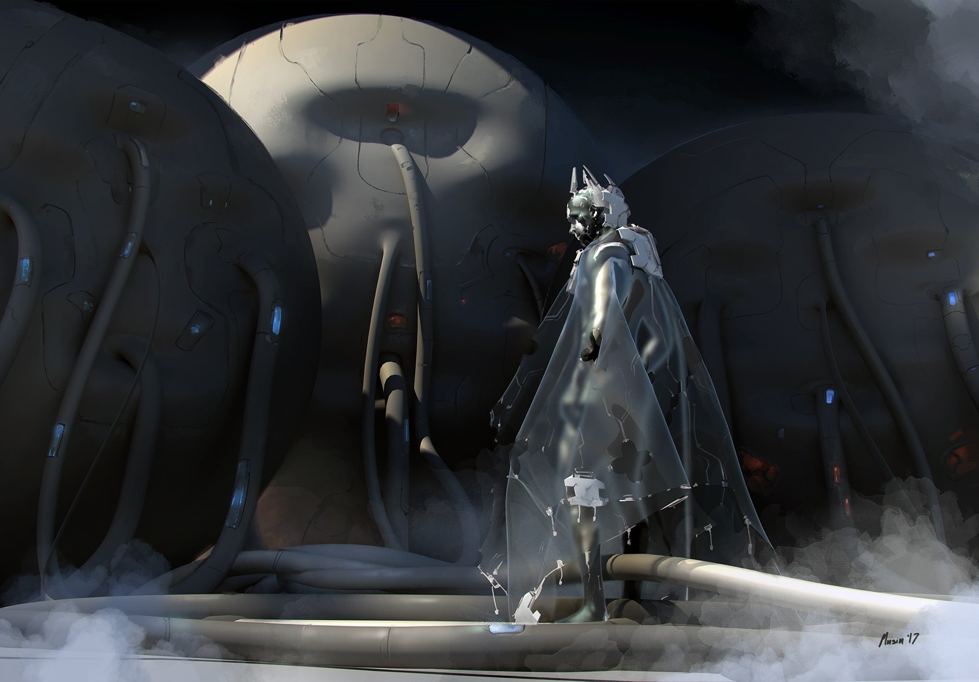 Download Sci Fi Cyborg HD Wallpaper by Sergey Musin