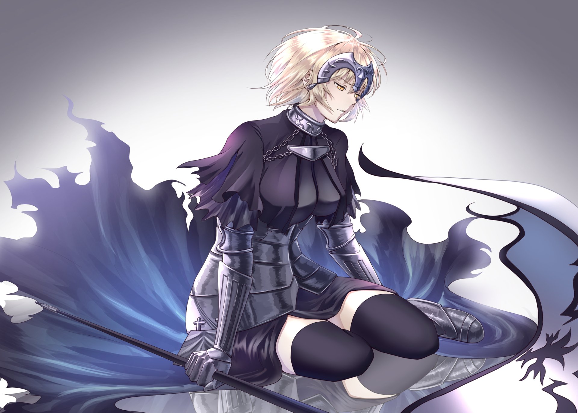 Download Avenger (Fate/Grand Order) Jeanne D'Arc Alter Anime Fate/Grand Order HD Wallpaper by 烏龍太