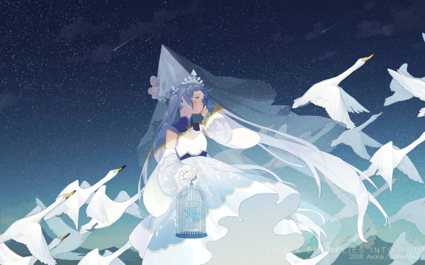 Yuki Miku Anime Vocaloid HD Desktop Wallpaper | Background Image