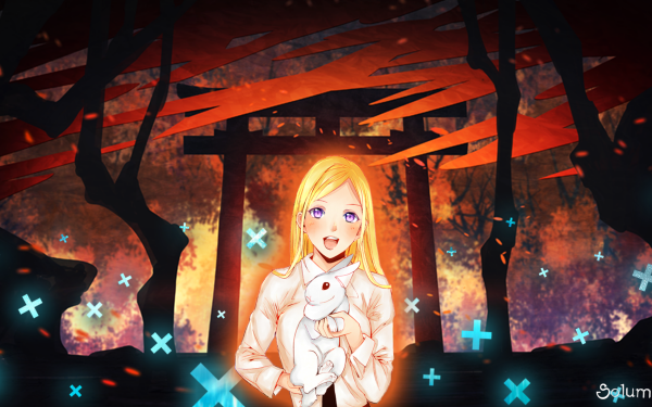 Anime Noragami Blonde Rabbit Bishamonten HD Wallpaper | Background Image