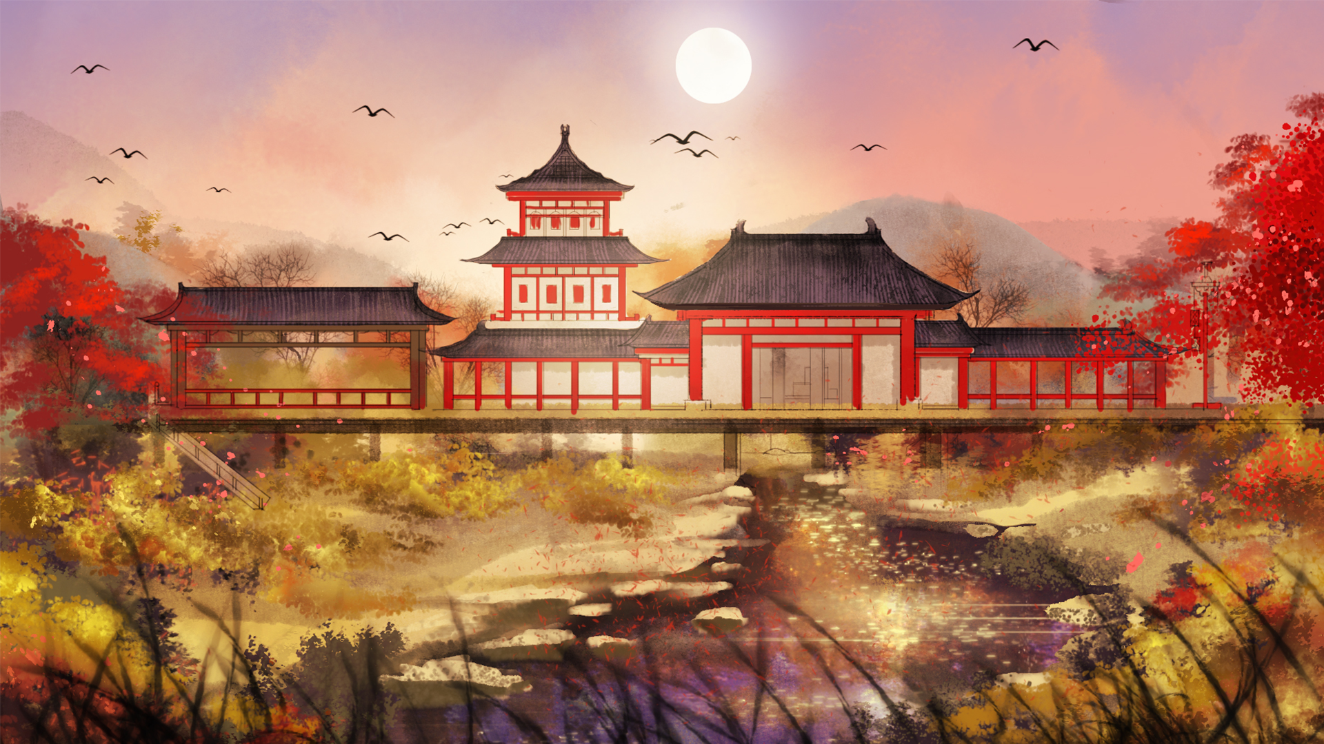 Download Scenery Fantasy Oriental HD Wallpaper by 小蛊惑