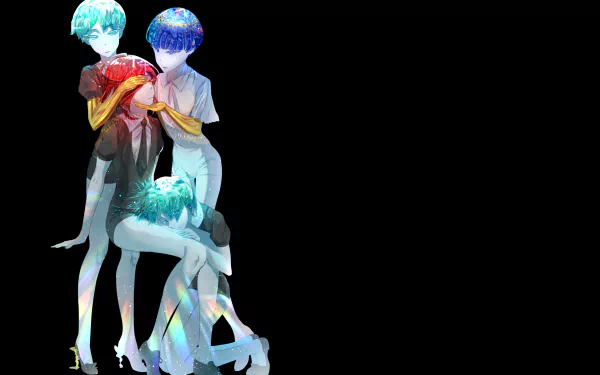 Cinnabar (Land of the Lustrous) Lapis Lazuli (Land of the Lustrous) Phosphophyllite (Land of the Lustrous) Anime Land of the Lustrous HD Desktop Wallpaper | Background Image