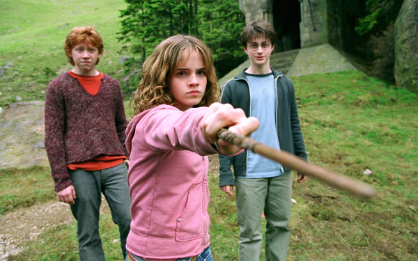 Harry Potter Hermione Granger Ron Weasley movie Harry Potter and the Prisoner of Azkaban HD Desktop Wallpaper | Background Image