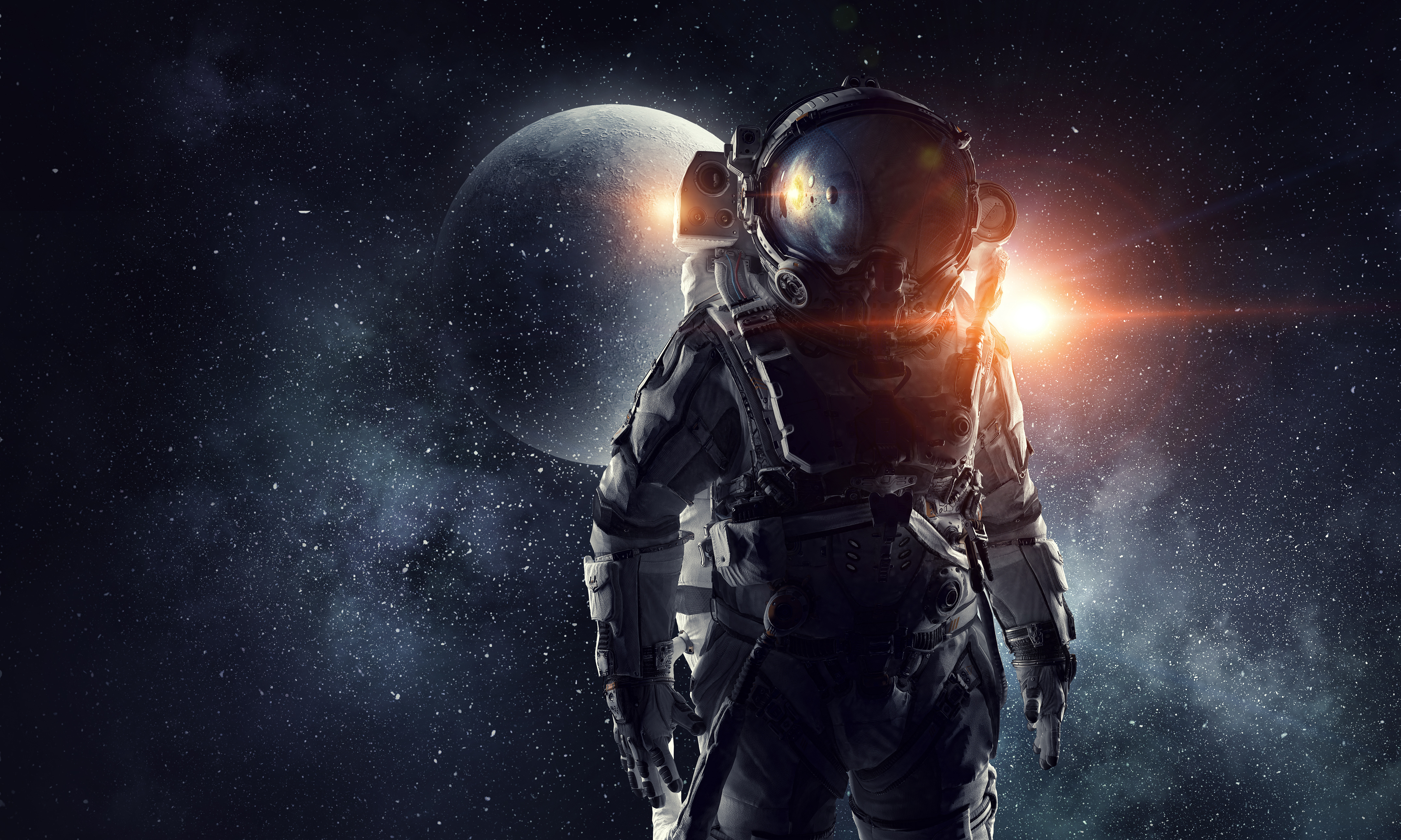 3840x2160 Resolution Two Astronaut In Unknown Planet - vrogue.co