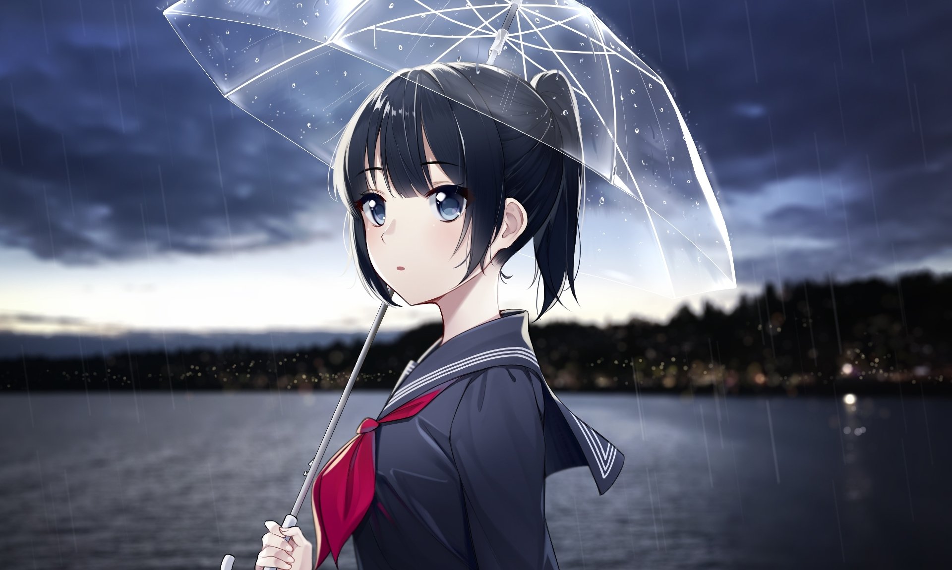 Waiting in the Midst of the Rain HD Wallpaper | Background ...