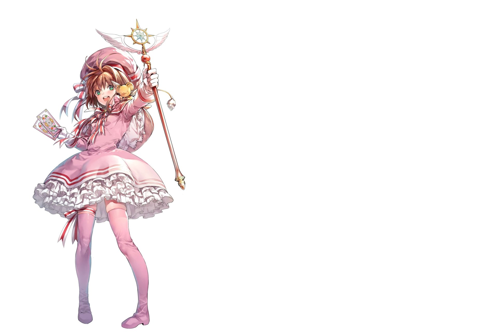 Download Sakura Kinomoto Anime Cardcaptor Sakura 4k Ultra HD Wallpaper by 糖